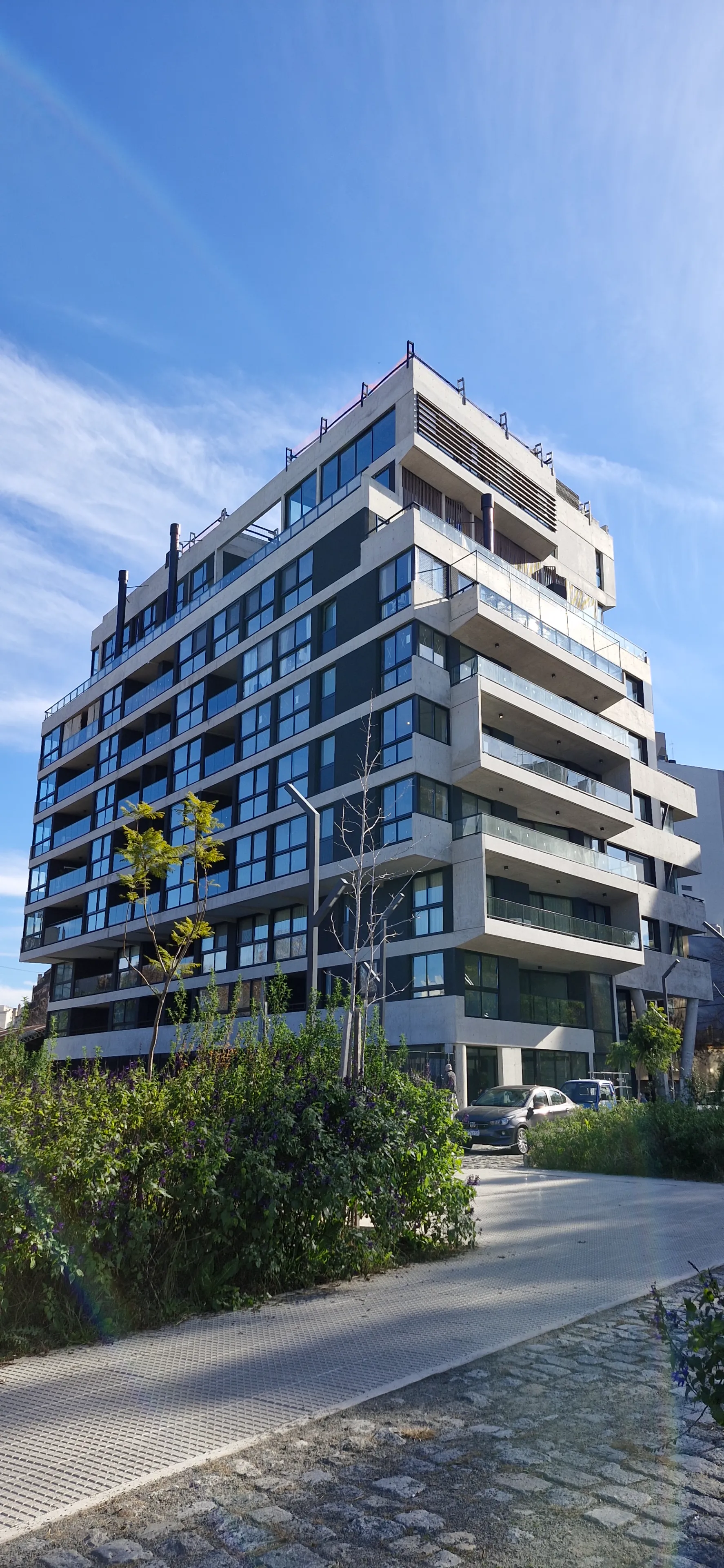 Obra en edificio - fachada vidriada 1
